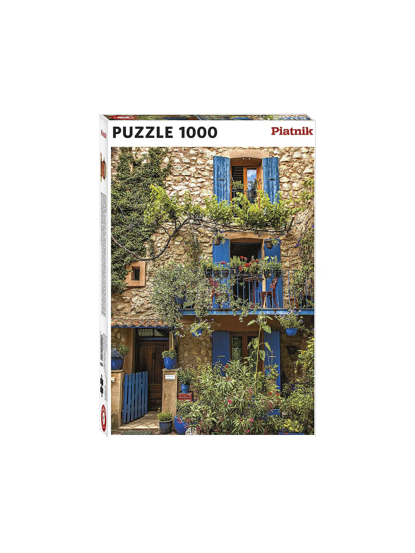 PIATNIK | Puzzle - Blauer Balkon 1000 Teile | 